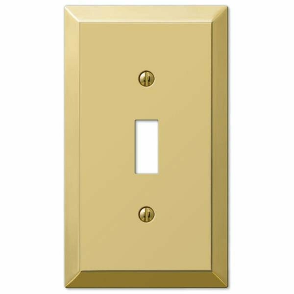 Abacus Century Polished Brass Steel - 1 Toggle Wallplate AB3536895